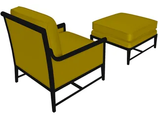 Henredon Clarice Chair 3D Model preview