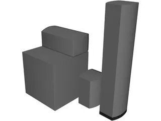Speakers 3D Model preview