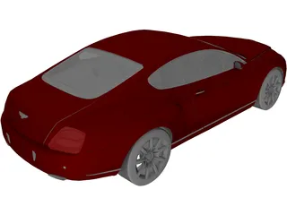 Bentley Continental GT 3D Model preview