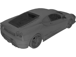 Ferrari F430 Scuderia 3D Model preview