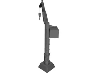 Hydraulic Crane 3D Model preview