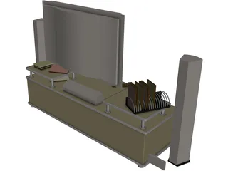 Philips Cinema TV Stand 3D Model preview