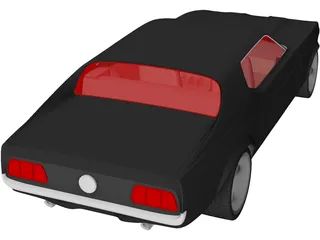 Ford Mustang Coupe (1971) 3D Model preview