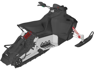 Snowmobile 3D Model preview