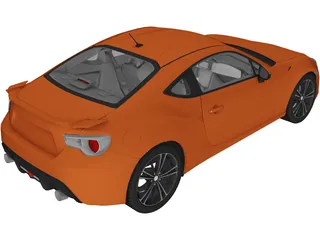 Toyota FT86 3D Model preview