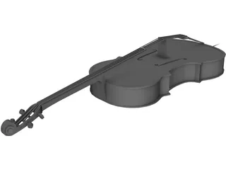 Violin 3D Model preview
