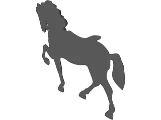 Horse Sculpture 3D Model preview