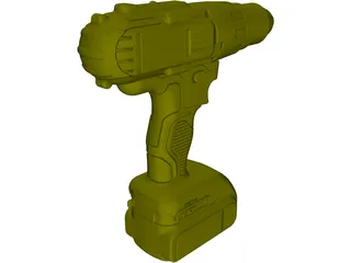 DeWalt Cordless Impact 3D Model preview