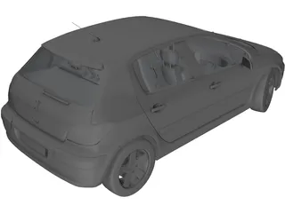 Peugeot 307 3D Model preview