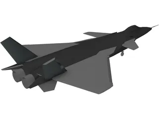 Chengdu J-20 3D Model preview