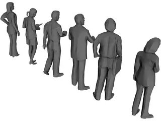 People Collection Low-Poly 3D Model preview
