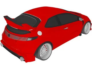 Honda Civic [Tuned] 3D Model preview