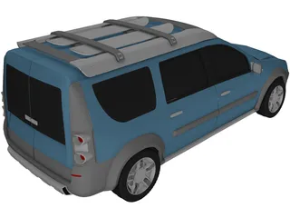 Dacia Logan Steppe Concept (2006) 3D Model preview