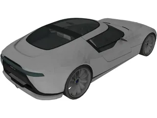 Saab Aero X Concept 3D Model preview