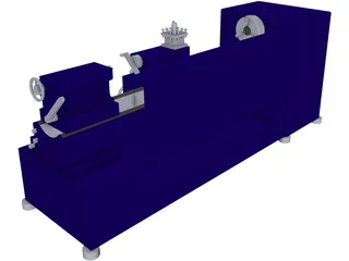 Lathe 3D Model preview