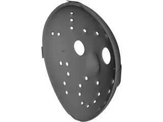 Jason Hockey Goalie Mask 3D Model preview