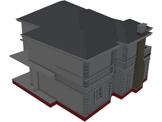Villa 3D Model preview