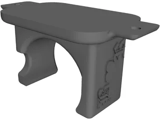 Guitar Hanger 3D Model preview