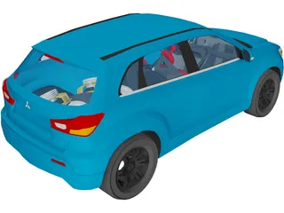 Mitsubishi Outlander 2011 [Tuned] 3D Model preview