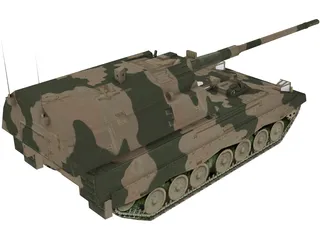 Panzer Haubitze 2000 3D Model preview