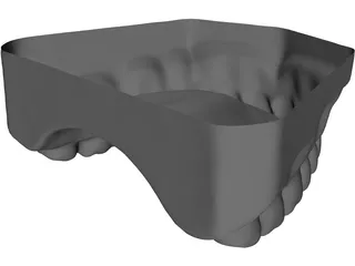 Teeth Upper Surface 3D Model preview