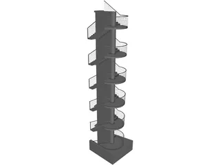 Stairs 3D Model preview