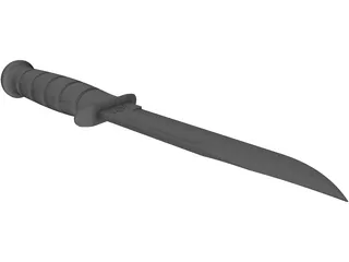 KA-BAR Knife 3D Model preview
