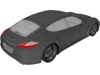 Porsche Panamera Turbo S (2012) 3D Model preview