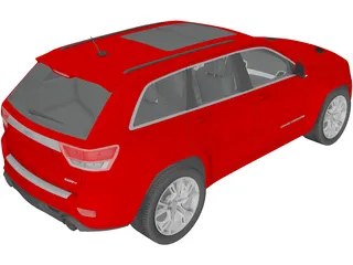 Jeep Grand Cherokee SRT8 (2012) 3D Model preview