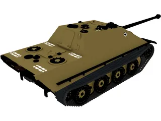 Jagdpanzer V 3D Model preview