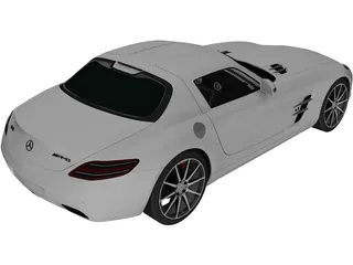 Mercedes-Benz SLS AMG (2011) 3D Model preview
