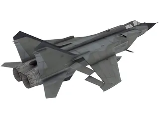 MiG-31 Foxhound 3D Model preview