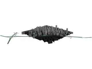 LA Downtown 3D Model preview
