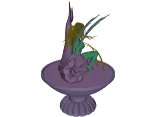 Medusa Fountain 3D Model preview
