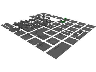 Salt Lake City Downtown 3D Model preview