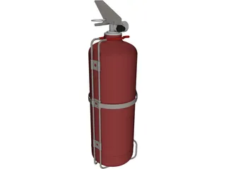 Fire Extinguisher 3D Model preview