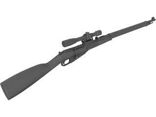 Mosin-Nagant 3D Model preview