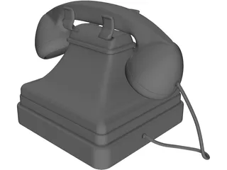 Phone Antique 3D Model preview