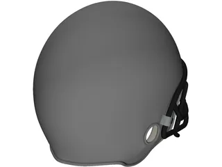 Football Helmet 3D Model preview