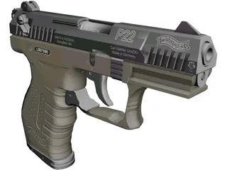 P22 Walther 3D Model preview