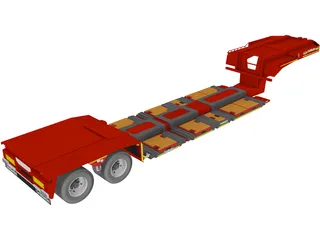 Goldhofer Trailer 3D Model preview