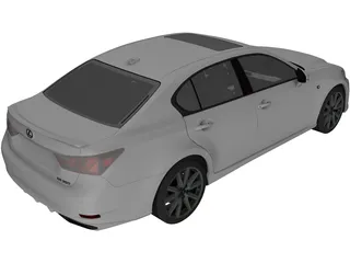 Lexus GS350 F (2013) 3D Model preview