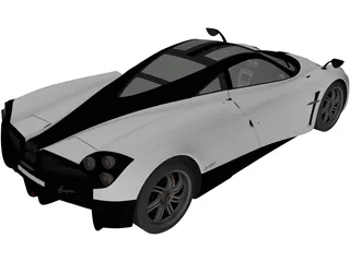 Pagani Huayra (2012) 3D Model preview