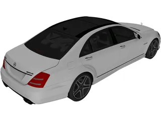 Mercedes-Benz S 65 AMG [W221] (2012) 3D Model preview