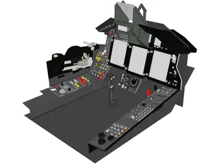 Mikoyan MiG-29 Cockpit 3D Model preview