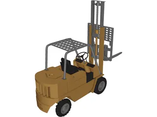 Forklift 3D Model preview