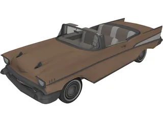 Chevrolet BelAir Convertible (1957) 3D Model preview