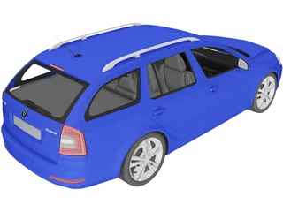 Skoda Octavia RS Combi (2010) 3D Model preview
