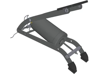 Bicycle Floor Pump 3D Model preview