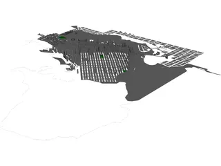 City of Vancouver (Canada) 3D Model preview